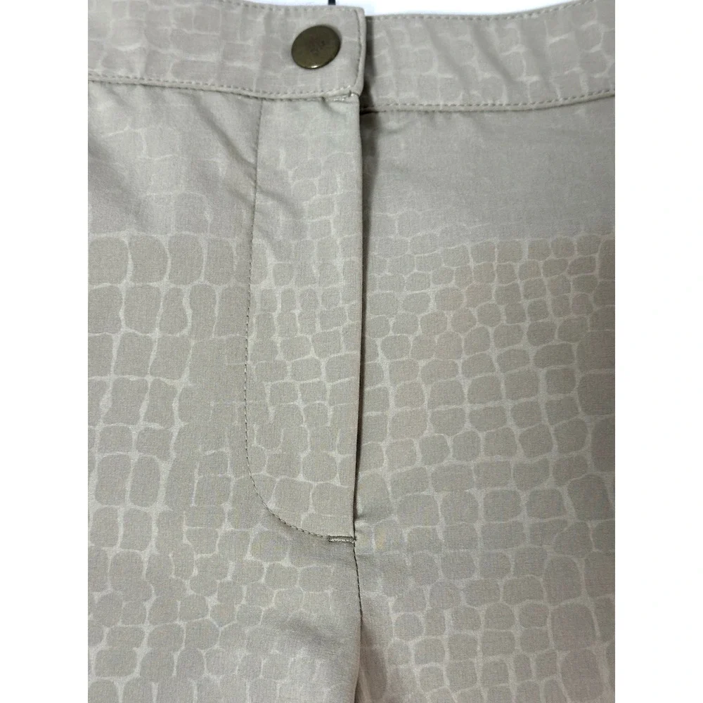 Chico Weekends Women's Tan Beige Capris with Pull Cord‎ Size 0.5 Chico's